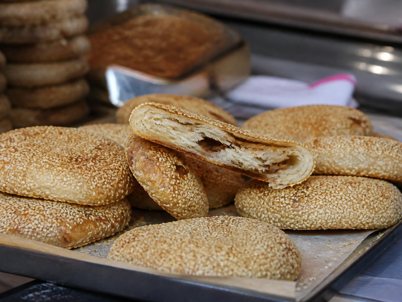 Sesame cake in Changzhou