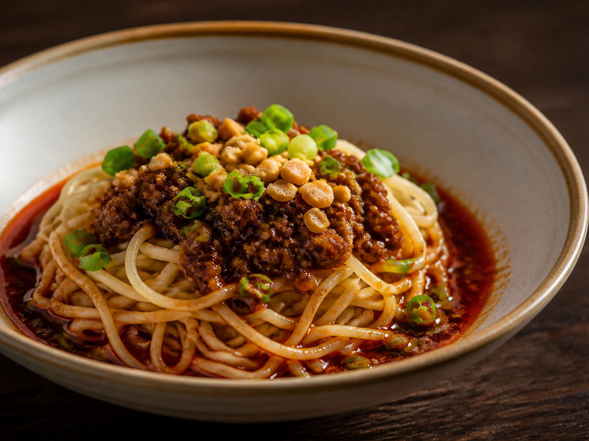 Dan dan noodles in Chengdu