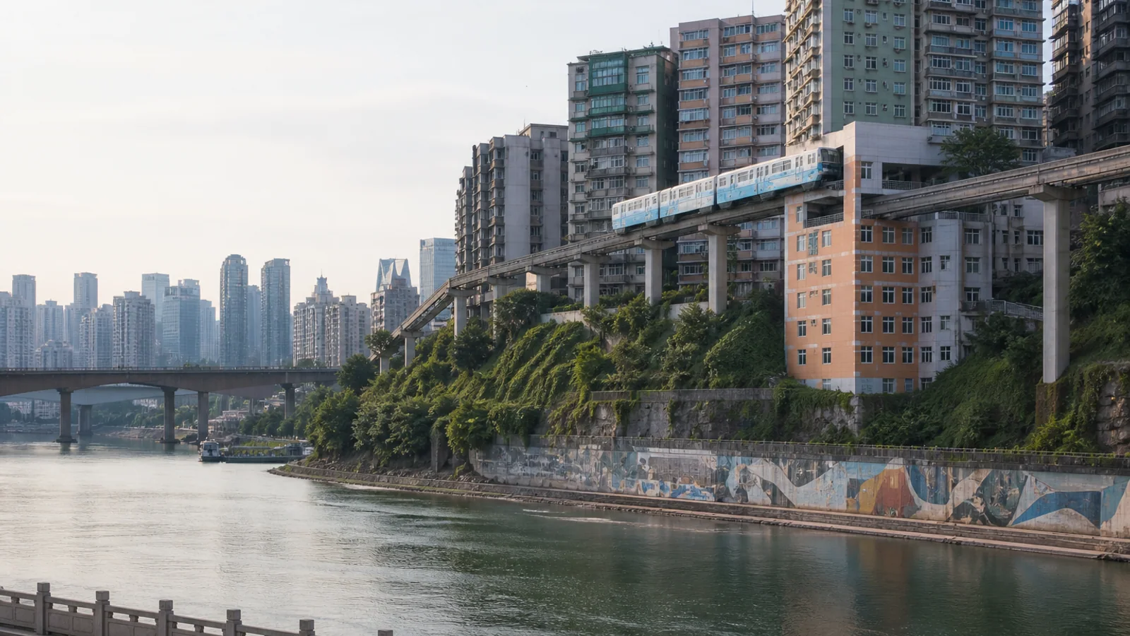 Liziba monorail in Chongqing