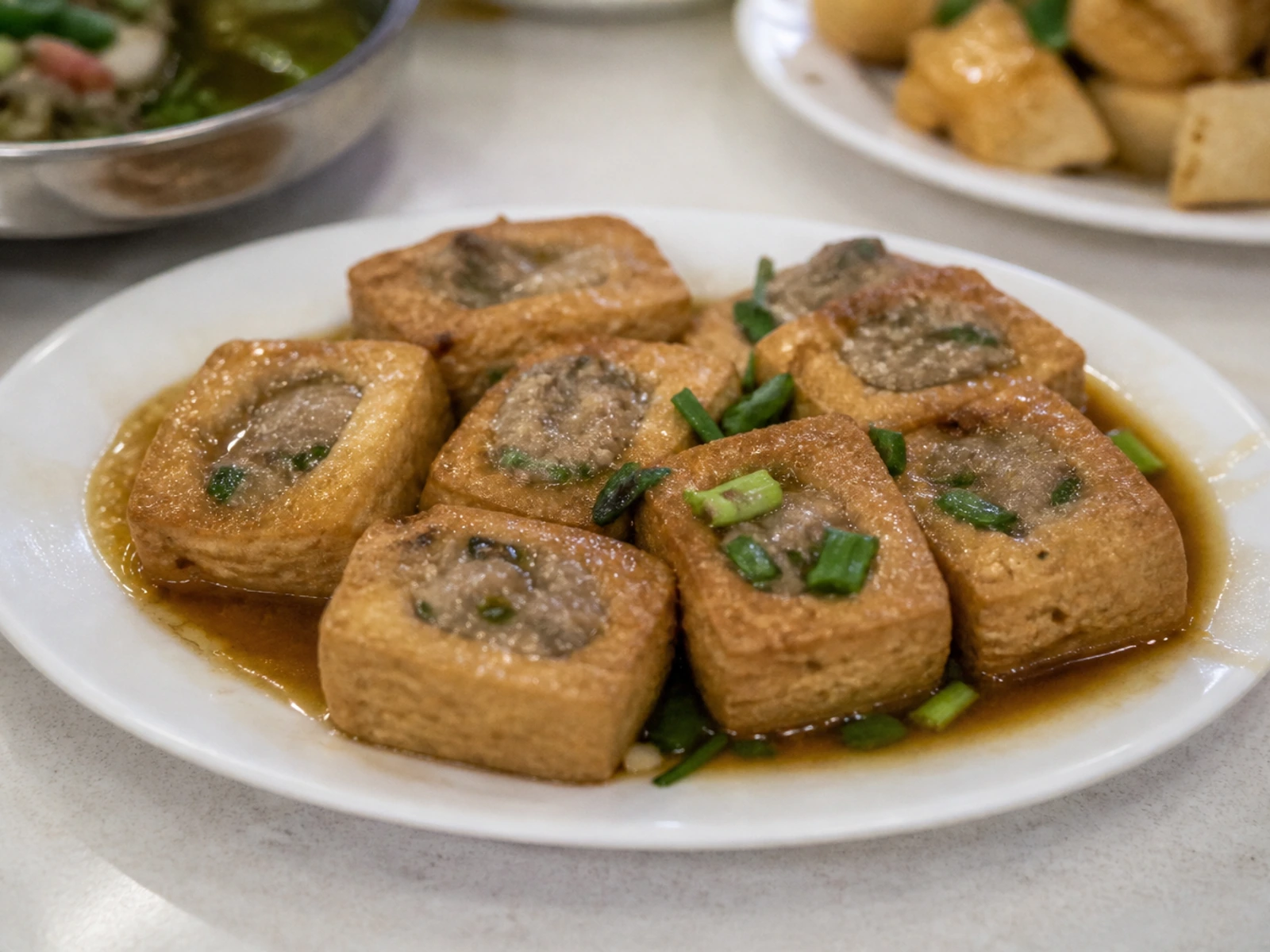 Hakka stuffed tofu in Huizhou