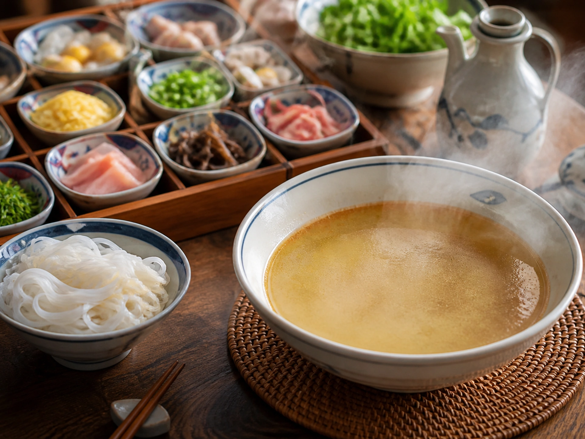 Crossing-the-bridge noodles in Kunming