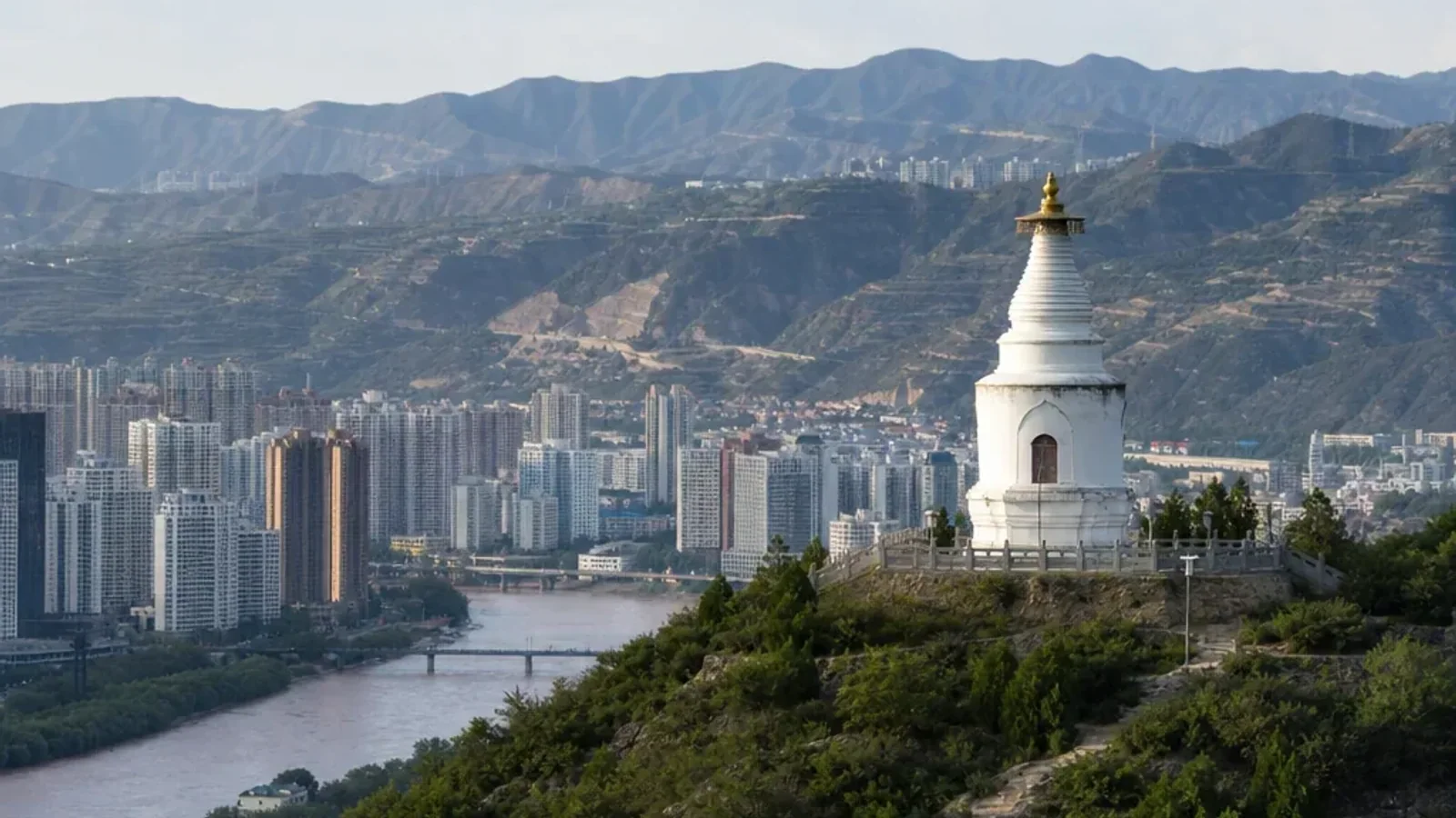 White Pagoda Mountain in Lanzhou