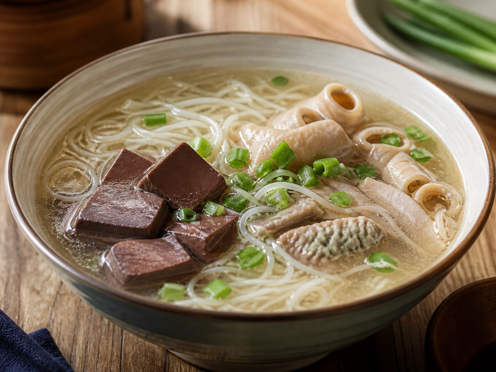 Duck-blood vermicelli soup in Nanjing