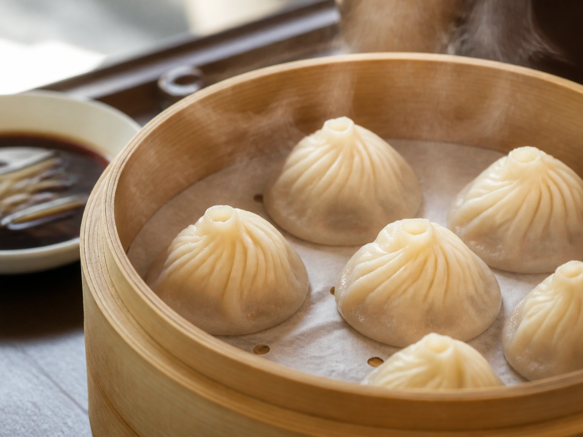 Soup dumplings in Nanjing