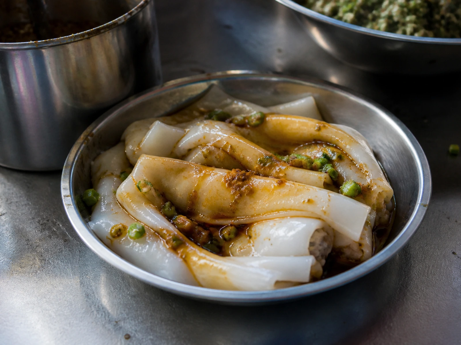 Rolled rice noodles in Nanning