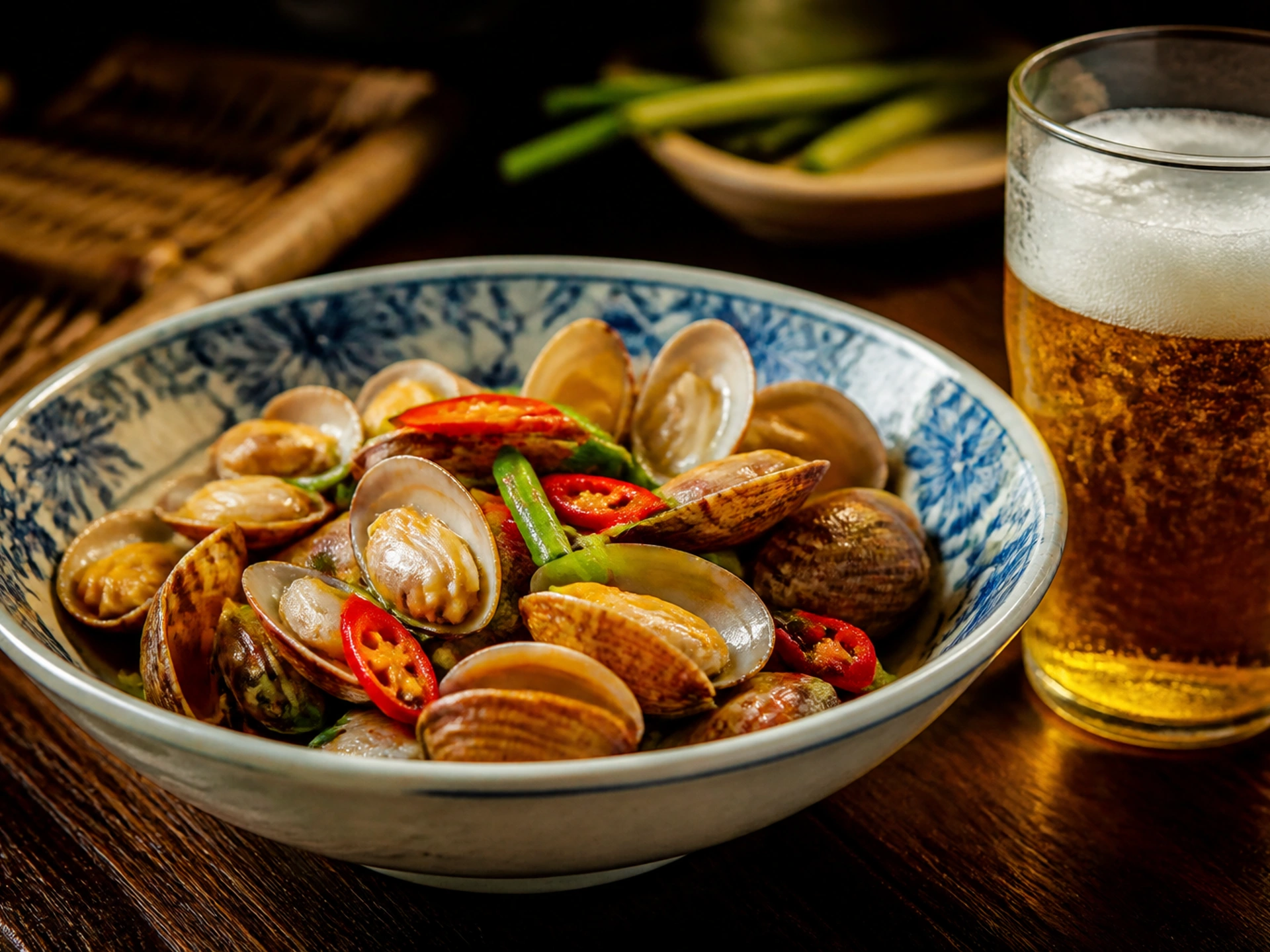 Clams with beer in Qingdao