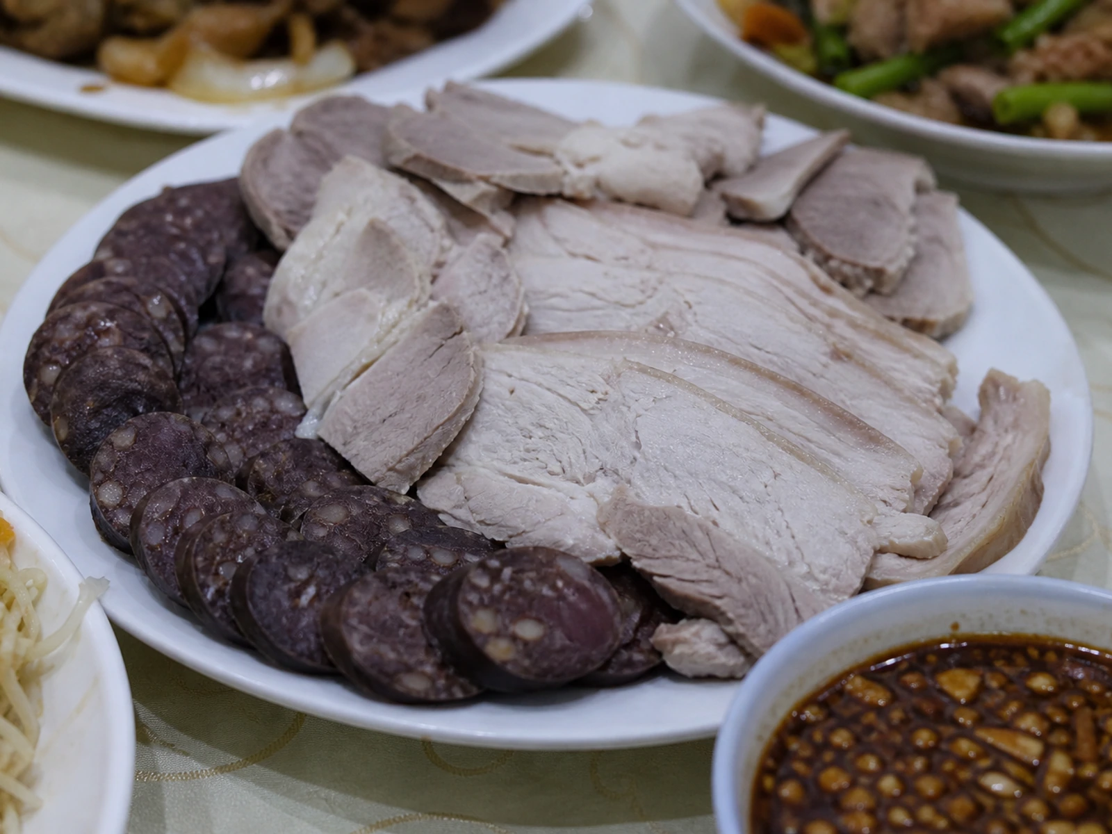 White pork and blood sausage in Shenyang