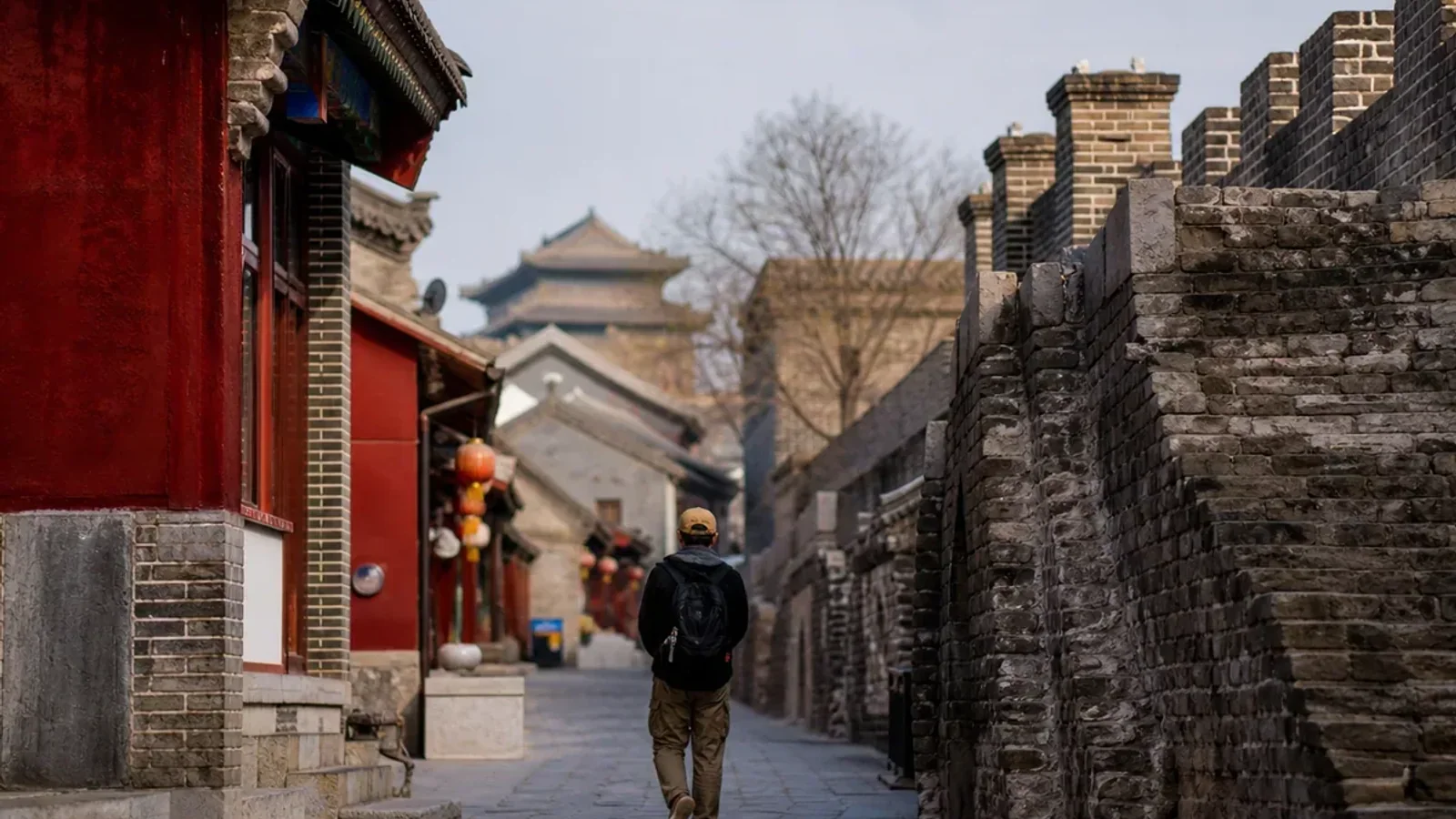 Zhengding town walking in Shijiazhuang