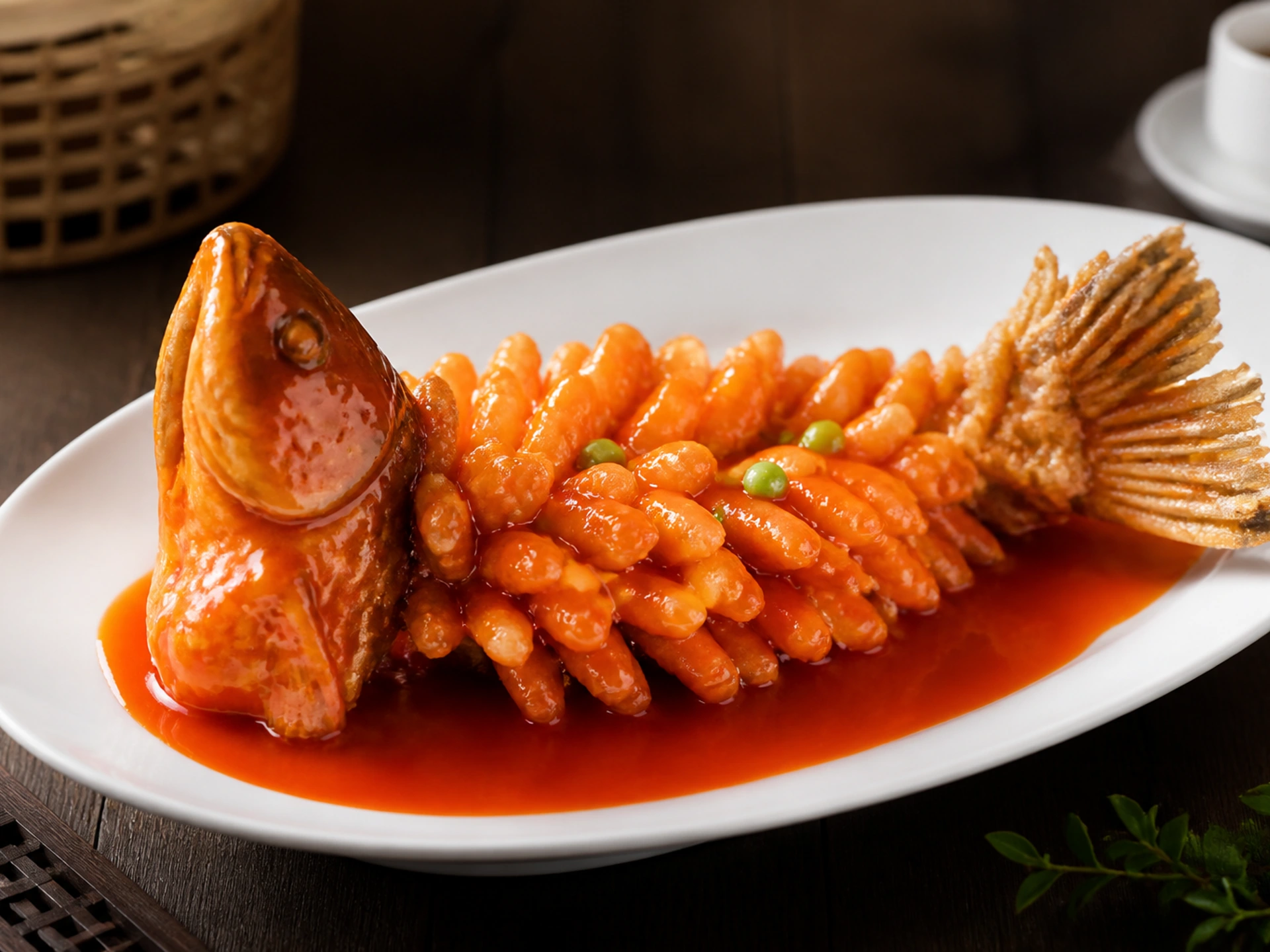 Squirrel-shaped mandarin fish in Suzhou