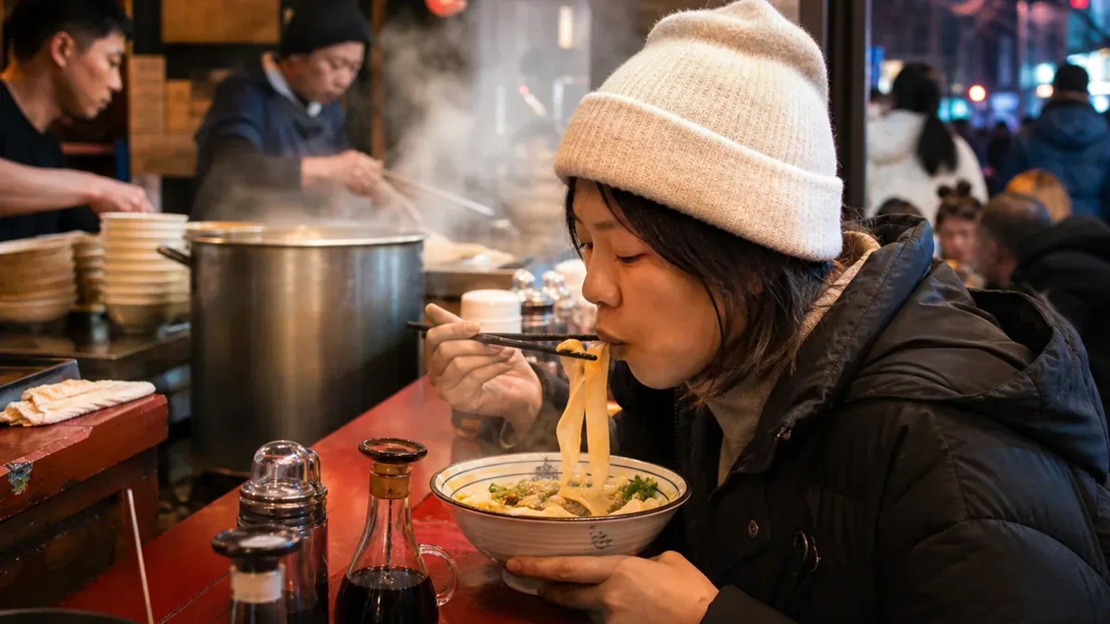Noodle-city evenings in Taiyuan
