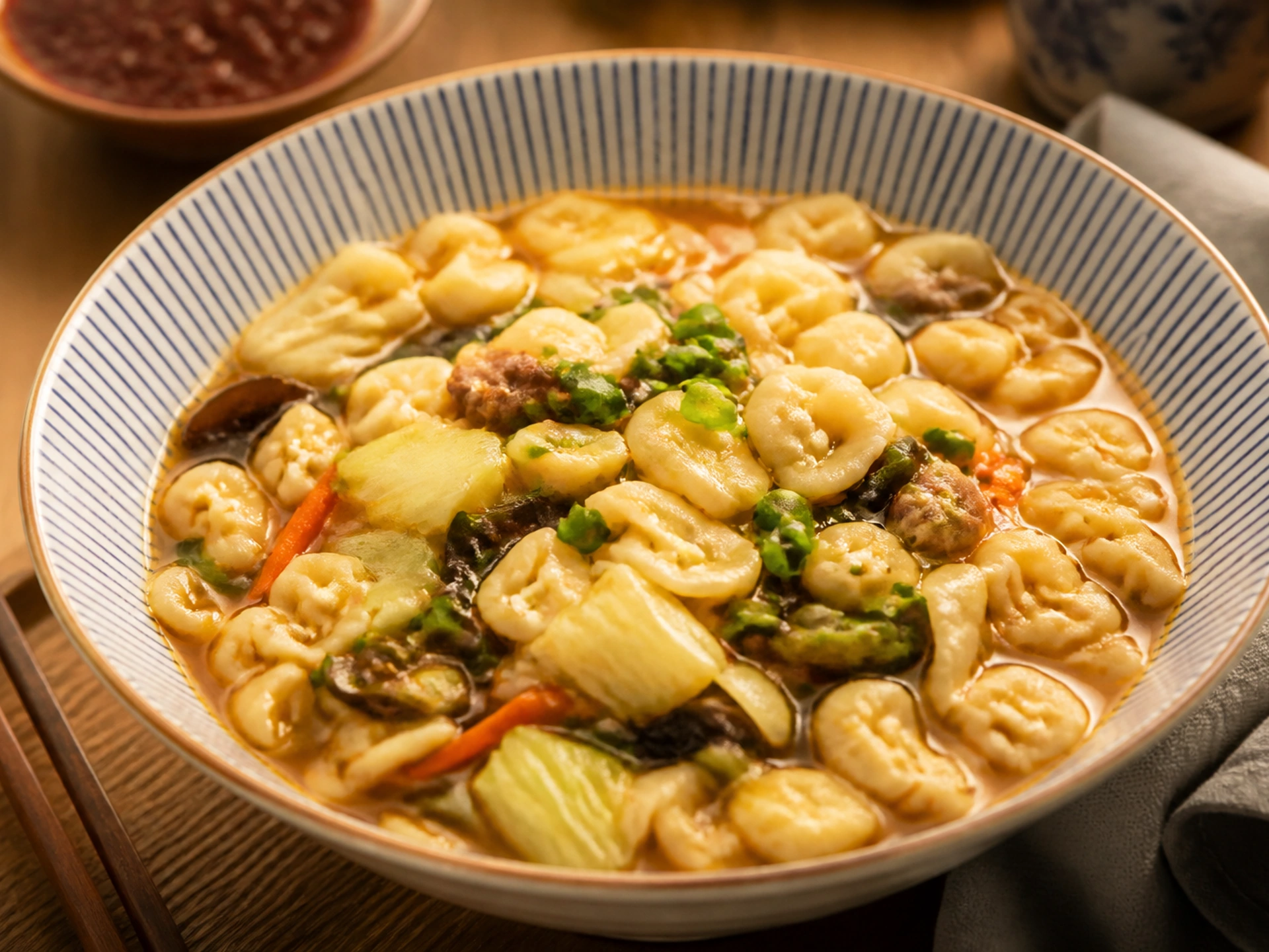 Cat-ear noodles in Taiyuan