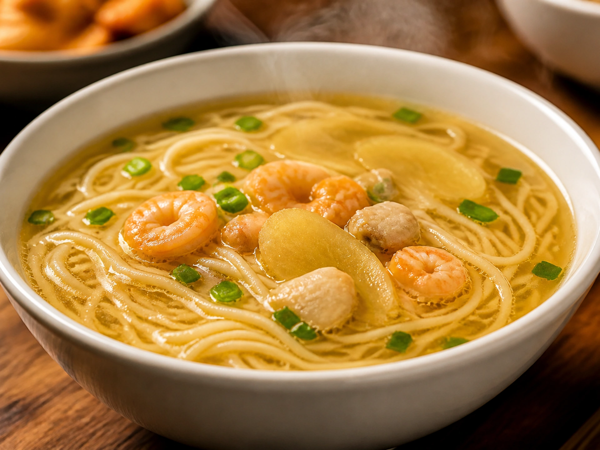 Ginger soup noodles in Taizhou