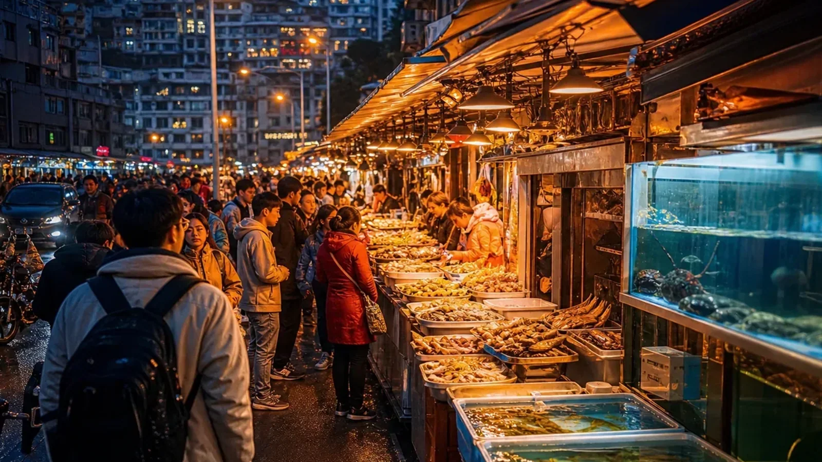 Mountain-city snack streets in Wenzhou
