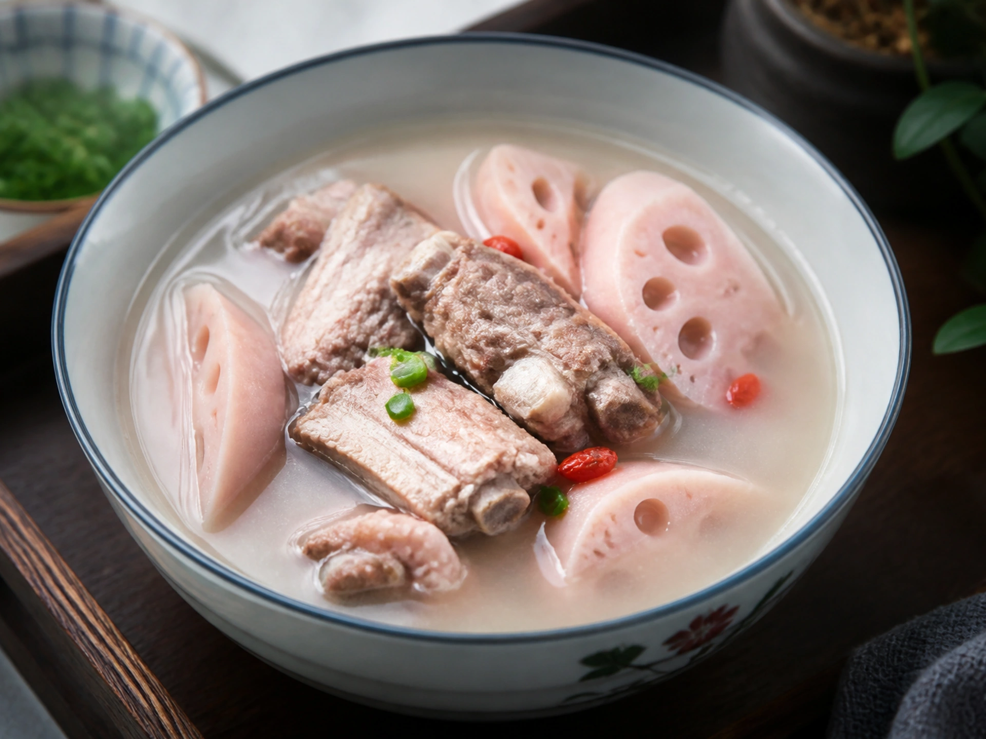 Lotus-root and pork-rib soup in Wuhan