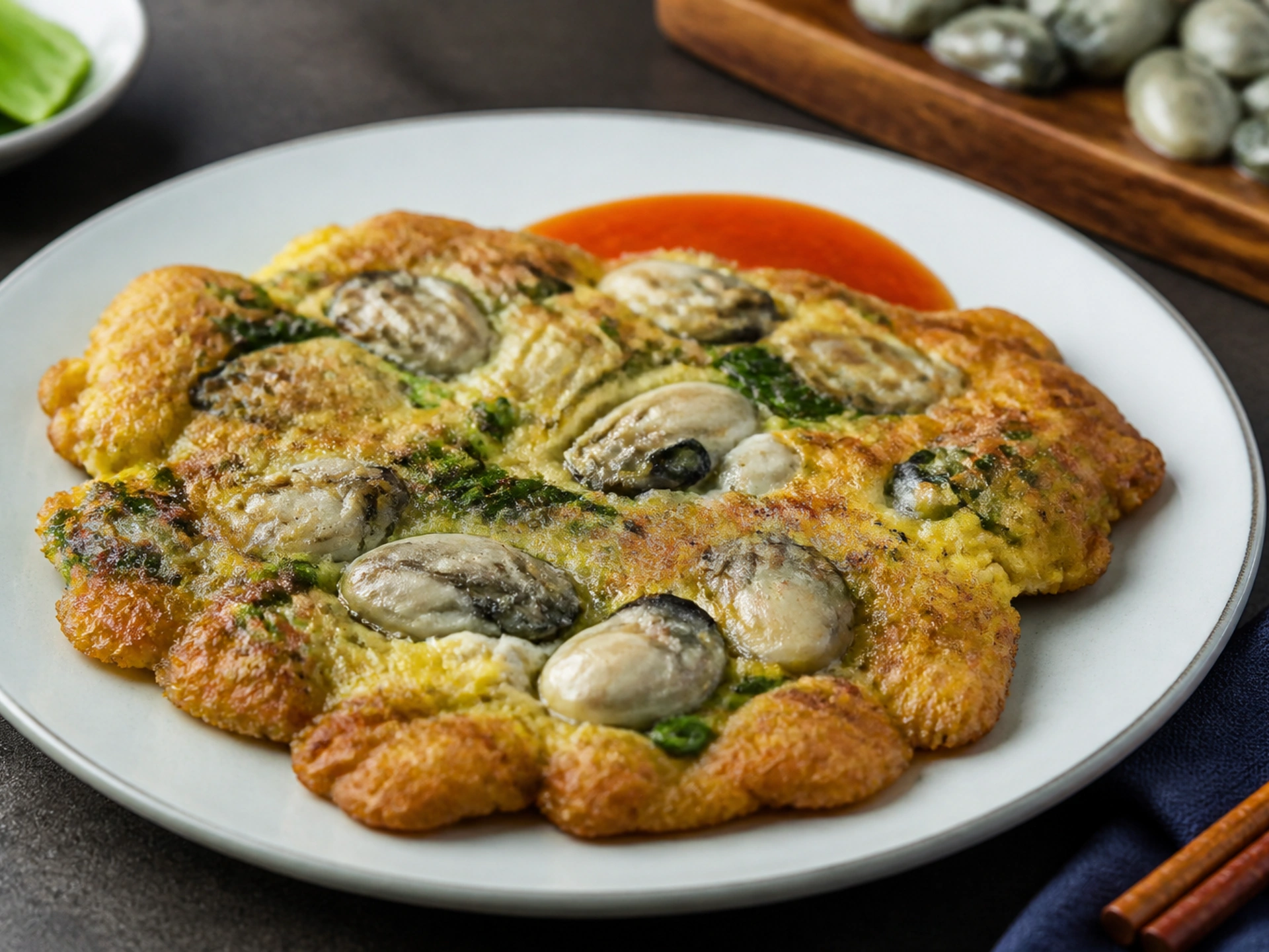 Oyster omelet in Xiamen
