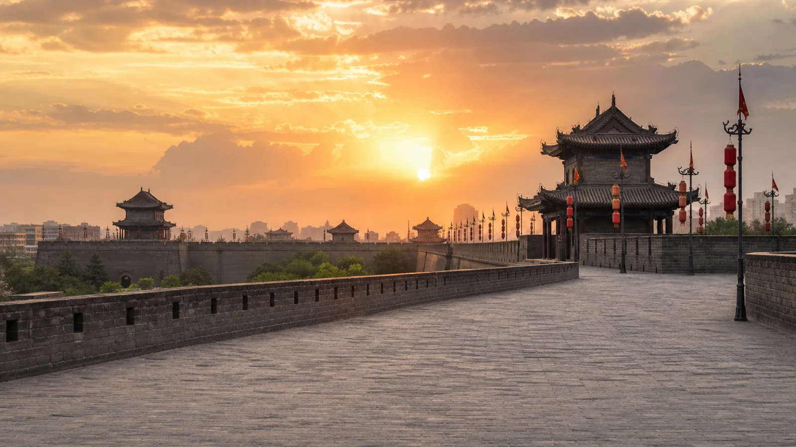 Xi'an City Wall in Xi'an