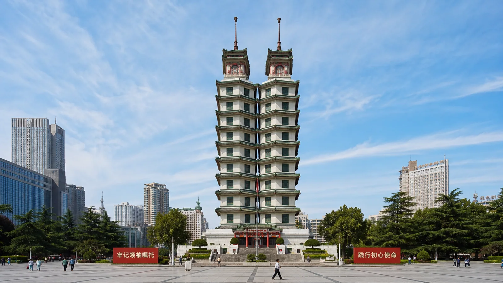 Erqi Memorial Tower in Zhengzhou