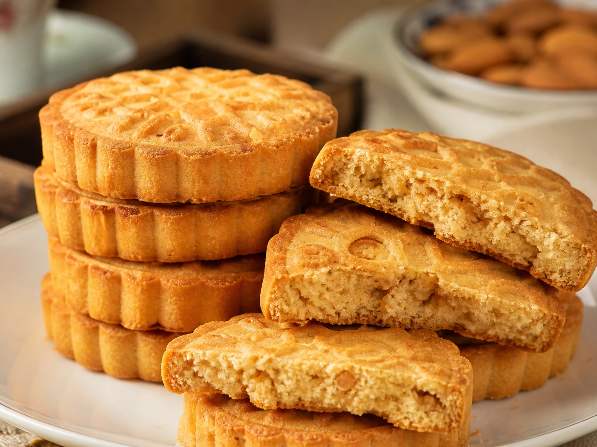 Almond cake in Zhongshan