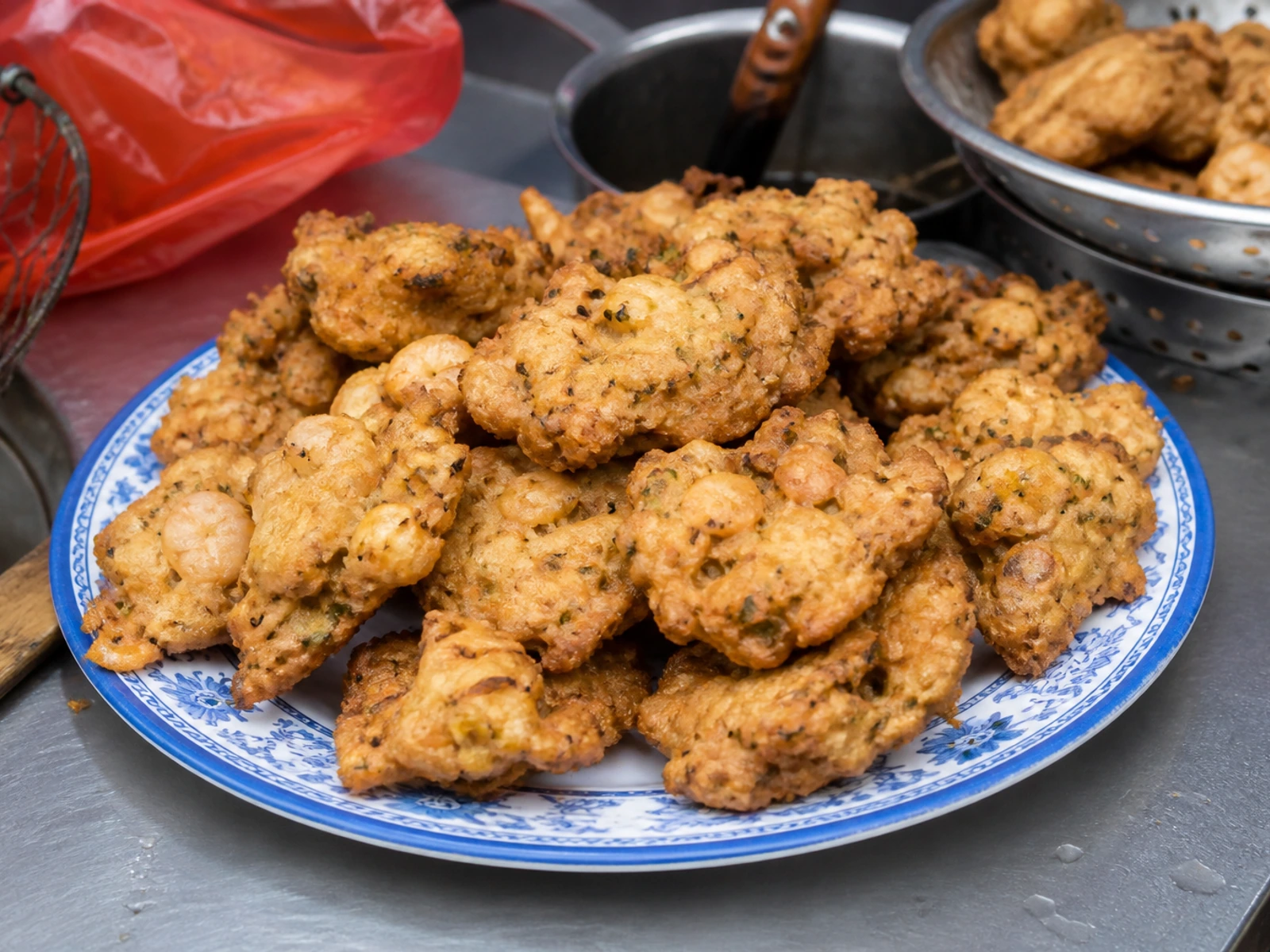 Shrimp cakes in Zhuhai